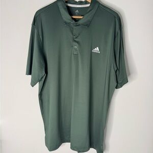 Adidas Men's Deep Green Polo Shirt